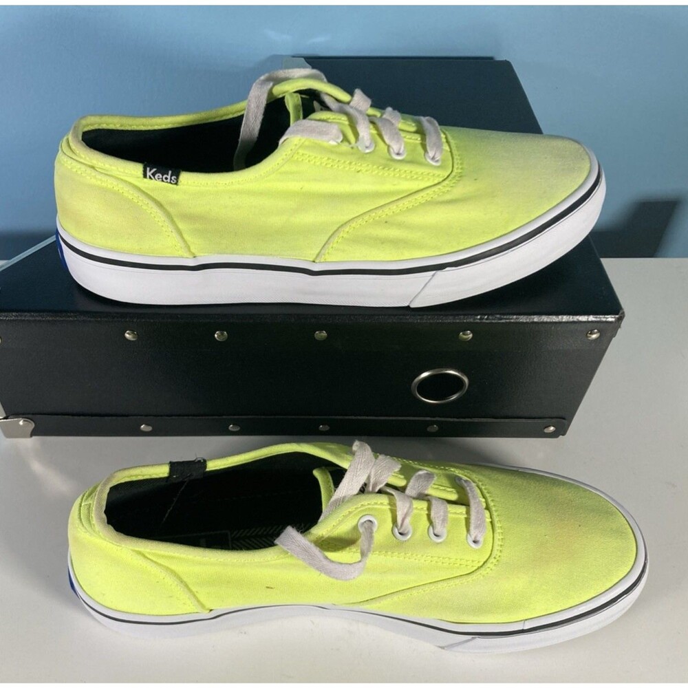 Keds Lime Green Canvas Sneakers (Women’s Size 7.5) Shoes
